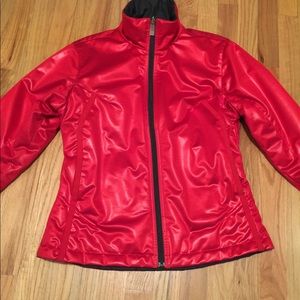 Nike Swoosh logo reversible puffer jacket